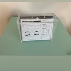 Client Consultation Card and Acrylic stand